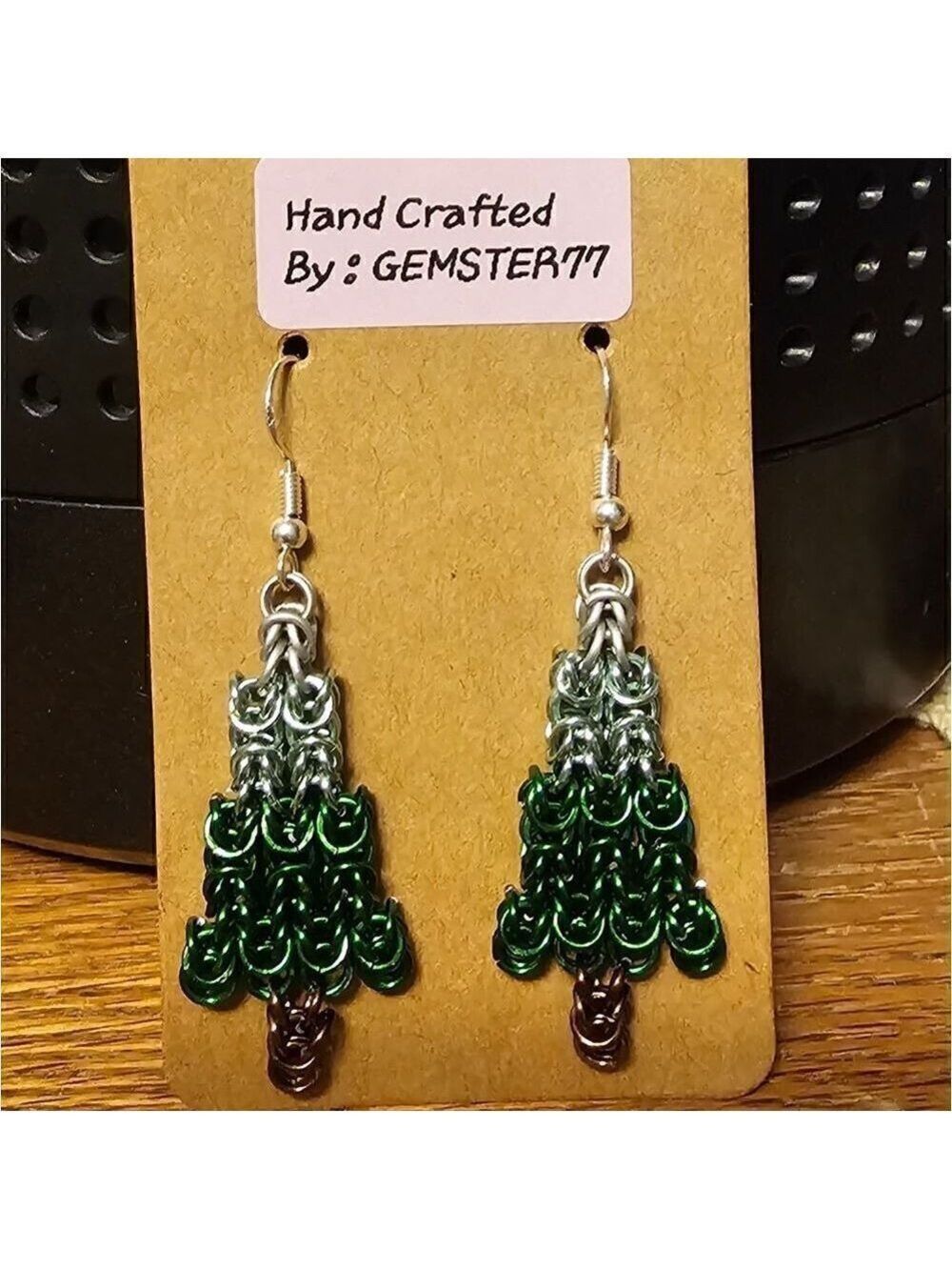 Chainmail Tree Earrings Medium